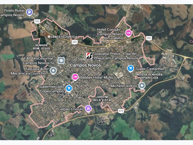 Terreno rural com 72.829,57m² em campos novos/sc