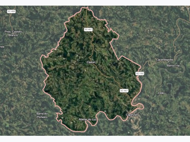 Lote rural com a área de 96.800m², distrito de santa lúcia,