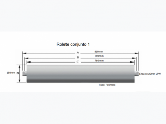 Conjunto de Roletes com Cavaletes