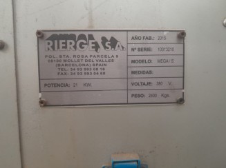 Cnc Rierg SA 2015 Mega S