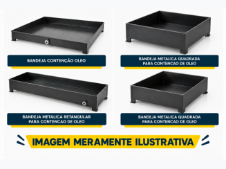 Bandejas para Contenção de Óleo