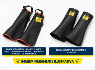 Mangas isolantes de borracha