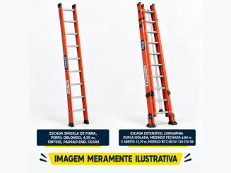 Escadas de fibra e acessórios