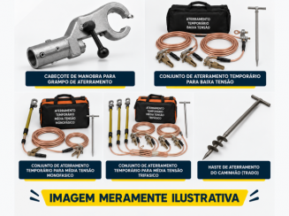 Aterramento temporário e acessórios