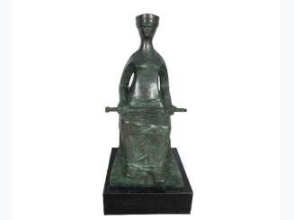 Ceschiatti. "JUSTIÇA". Bronze patinado