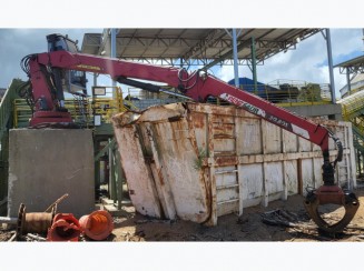 Grua florestal estática