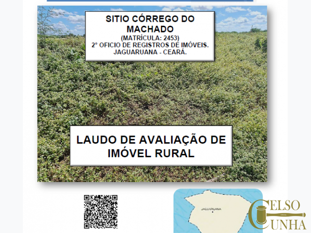 “sitio córrego do machado”, com uma área total de 23,6