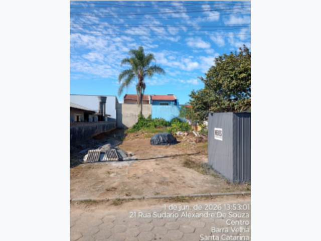 Lote em barra velha/santa catarina