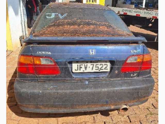 VEÍCULO HONDA/CIVIC LX 2000/2000 placa JFV7522 DF, azul, a — foto 3 de 8