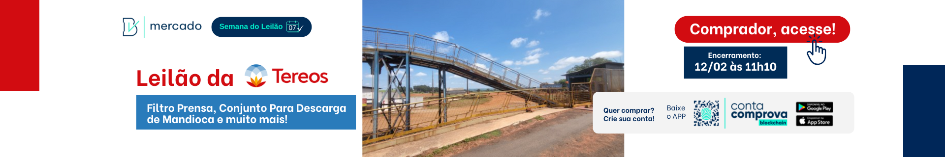 Leilão da Tereos | Equipamentos Industriais