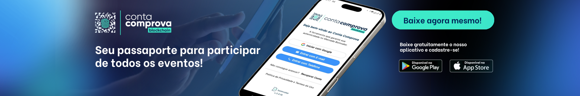 Cadastre-se na Conta Comprova para Participar dos eventos