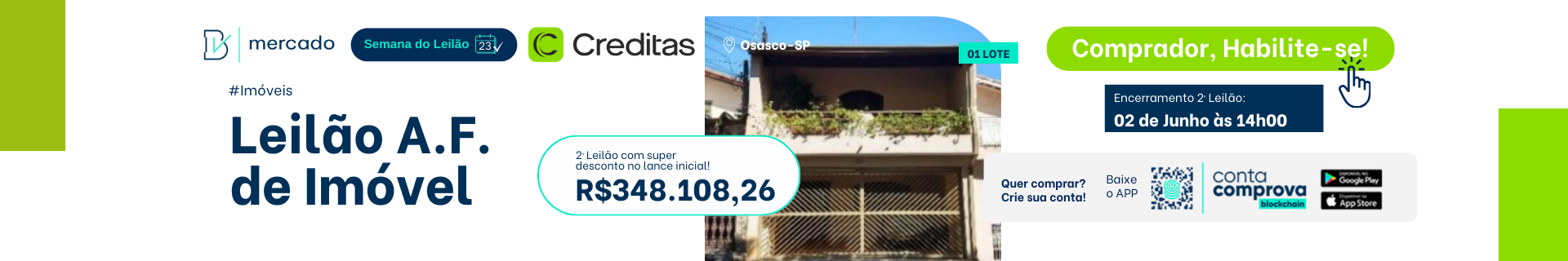 Leilão da Creditas - Imóveis Residenciais